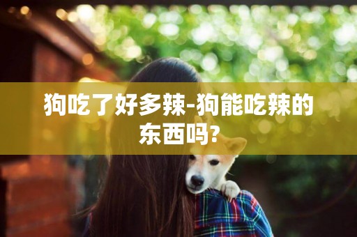 狗吃了好多辣-狗能吃辣的東西嗎?
