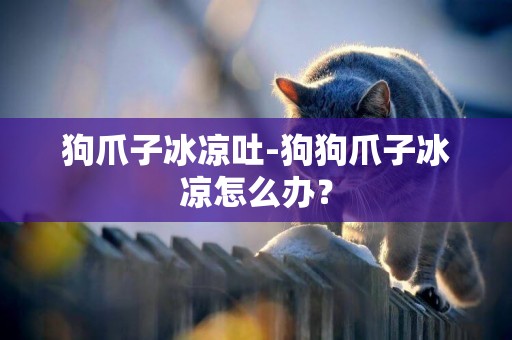 狗爪子冰涼吐-狗狗爪子冰涼怎么辦？