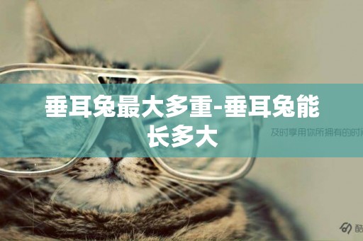 垂耳兔最大多重-垂耳兔能長多大