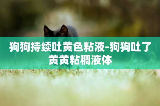 狗狗持續吐黃色粘液-狗狗吐了黃黃粘稠液體