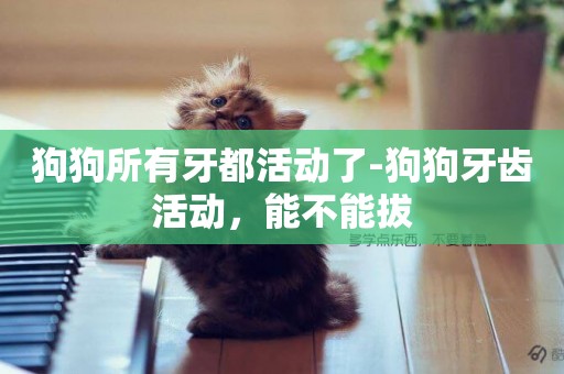狗狗所有牙都活動了-狗狗牙齒活動，能不能拔