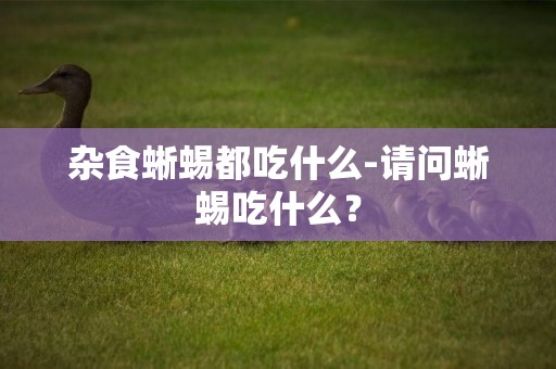 雜食蜥蜴都吃什么-請問蜥蜴吃什么？