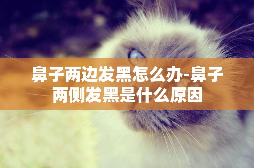 鼻子兩邊發黑怎么辦-鼻子兩側發黑是什么原因