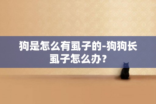 狗是怎么有虱子的-狗狗長虱子怎么辦？