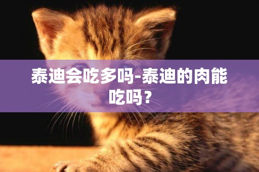 泰迪會吃多嗎-泰迪的肉能吃嗎？