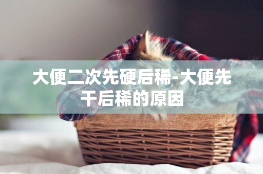 大便二次先硬后稀-大便先干后稀的原因