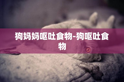 狗媽媽嘔吐食物-狗嘔吐食物