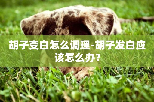 胡子變白怎么調理-胡子發白應該怎么辦？