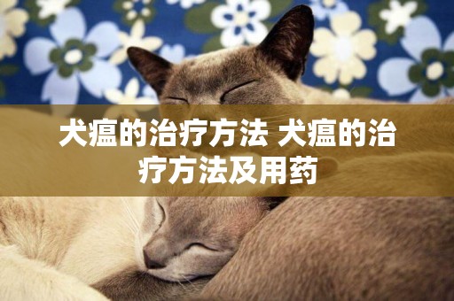 犬瘟的治療方法 犬瘟的治療方法及用藥