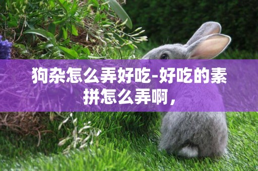 狗雜怎么弄好吃-好吃的素拼怎么弄啊，