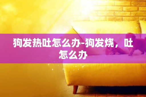 狗發熱吐怎么辦-狗發燒，吐怎么辦