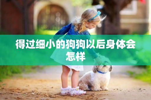 得過細小的狗狗以后身體會怎樣