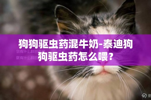 狗狗驅蟲藥混牛奶-泰迪狗狗驅蟲藥怎么喂？