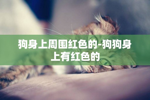狗身上周圍紅色的-狗狗身上有紅色的