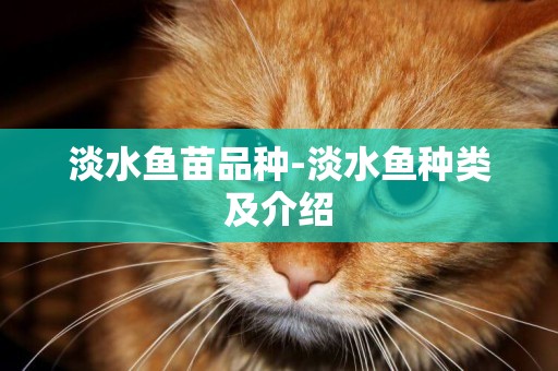 淡水魚苗品種-淡水魚種類及介紹