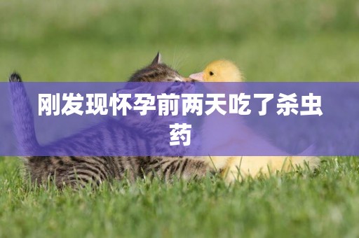 剛發現懷孕前兩天吃了殺蟲藥