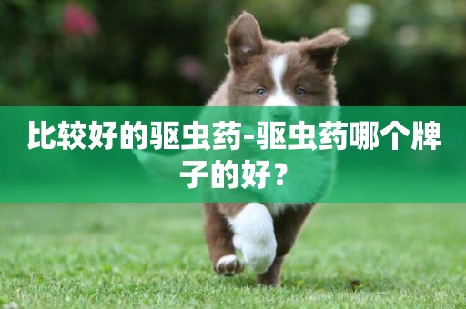 比較好的驅蟲藥-驅蟲藥哪個牌子的好？