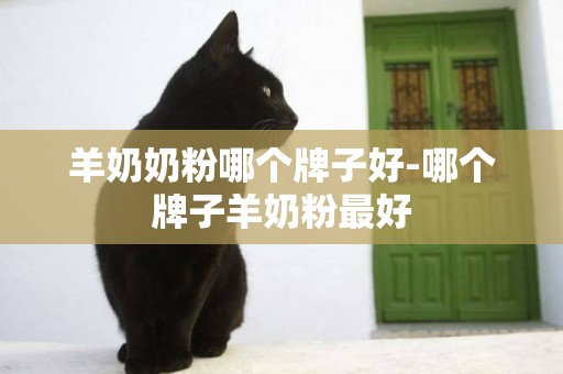 羊奶奶粉哪個牌子好-哪個牌子羊奶粉最好