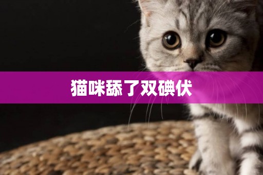 貓咪舔了雙碘伏