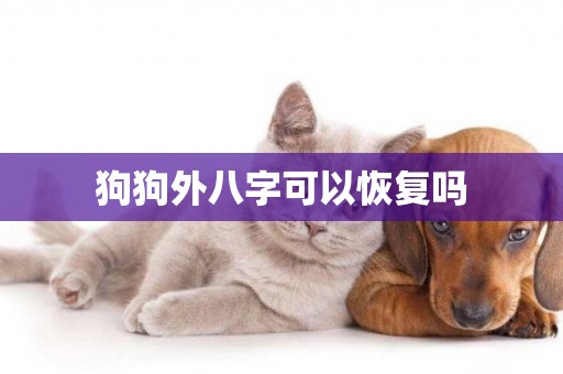 狗狗外八字可以恢復嗎