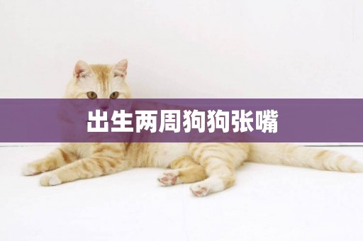 出生兩周狗狗張嘴