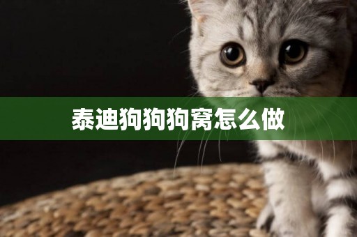 泰迪狗狗狗窩怎么做