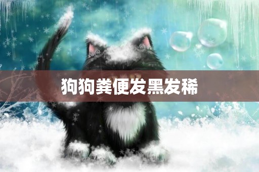 狗狗糞便發黑發稀