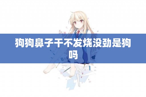 狗狗鼻子干不發燒沒勁是狗嗎
