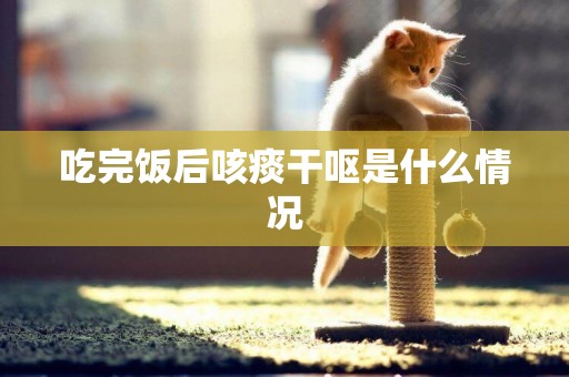 吃完飯后咳痰干嘔是什么情況