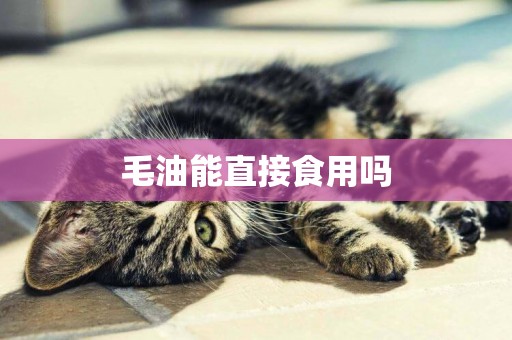 毛油能直接食用嗎