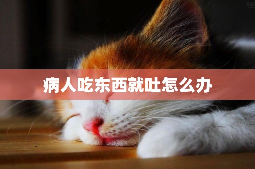 病人吃東西就吐怎么辦