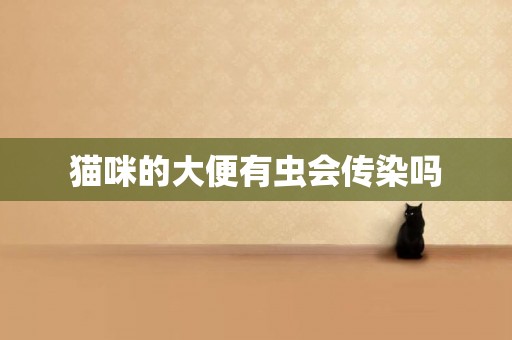 貓咪的大便有蟲會傳染嗎