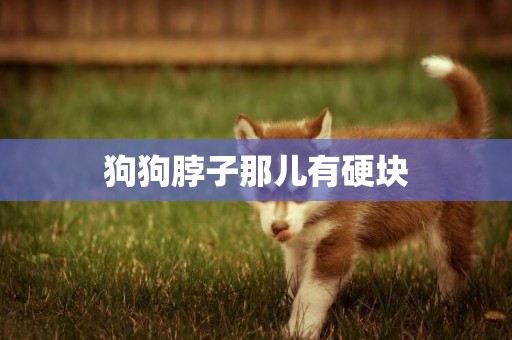 狗狗脖子那兒有硬塊