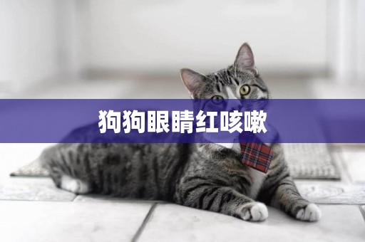 狗狗眼睛紅咳嗽