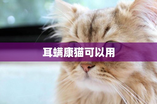耳螨康貓可以用