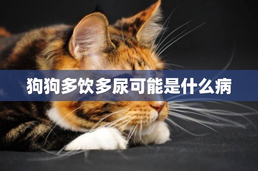 狗狗多飲多尿可能是什么病