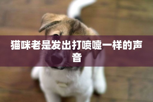 貓咪老是發出打噴嚏一樣的聲音