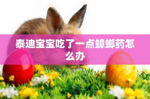 泰迪寶寶吃了一點蟑螂藥怎么辦
