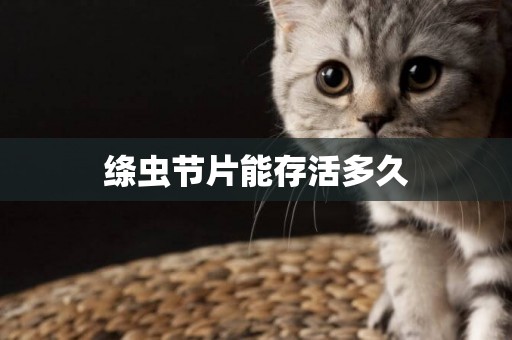 絳蟲節片能存活多久