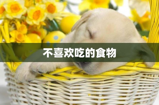 不喜歡吃的食物