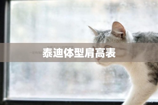 泰迪體型肩高表