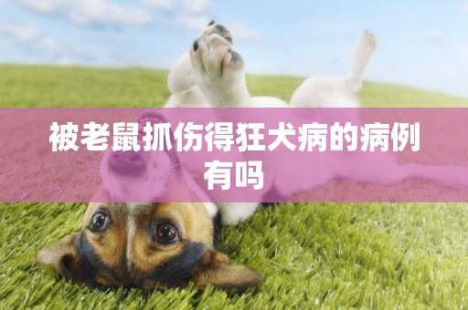 被老鼠抓傷得狂犬病的病例有嗎