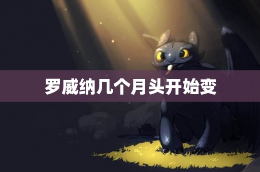 羅威納幾個月頭開始變
