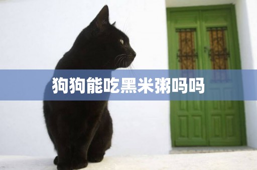 狗狗能吃黑米粥嗎嗎