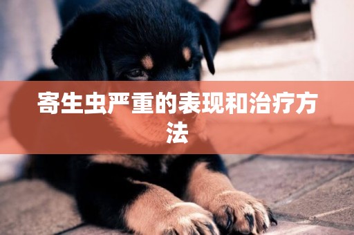 寄生蟲嚴重的表現和治療方法