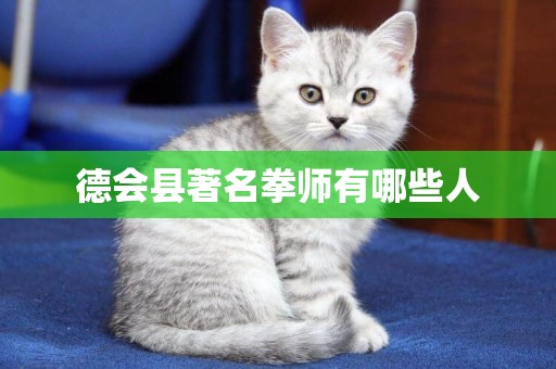 德會縣著名拳師有哪些人