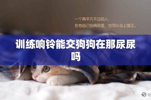 訓練響鈴能交狗狗在那尿尿嗎