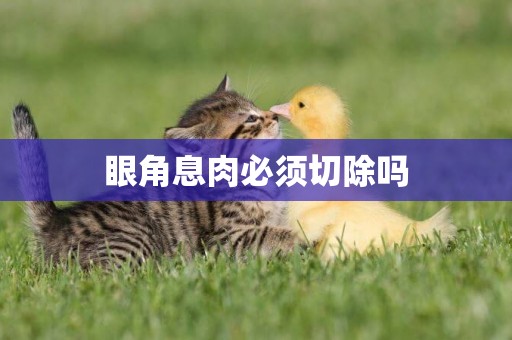 眼角息肉必須切除嗎