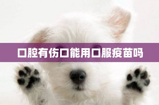 口腔有傷口能用口服疫苗嗎