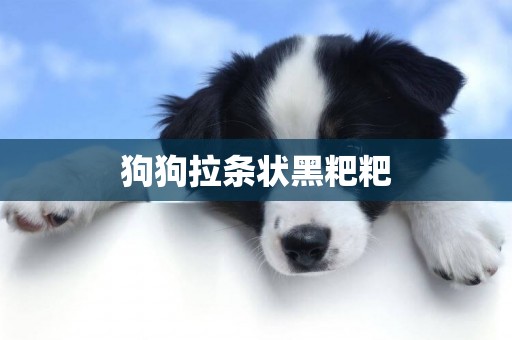 狗狗拉條狀黑粑粑